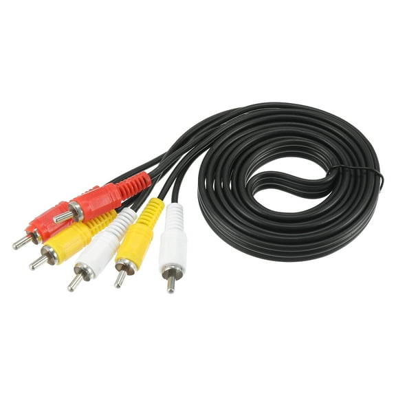 Motoforti 3 RCA Male to 3 RCA Male Audio Video Cable RCA Splitter Cable 1.5m for Car