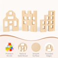 thumbnail image 4 of Juego de bloques de construcción Woodtoe Wooden, 36 unidades, arcoíris, 3 a 6 años, 4 of 7