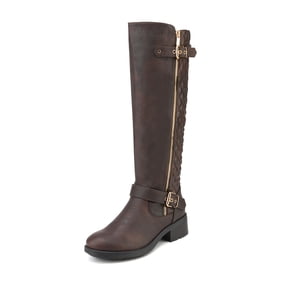 Womens AR35 Adarra Knee-High Riding Boots Taupe Brown Size 8 M