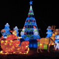 thumbnail image 3 of Decoración navideña gigante para vacaciones americanas, iluminación exterior, árbol de Navidad para calle, faroles de seda, marco de acero, 3 of 4