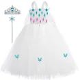 thumbnail image 2 of Vestido de tul largo con tutú de princesa Elsa y Reina de las Nieves para niñas, vestido de fiesta para Halloween, fiesta de cumpleaños, disfraz de Cosplay, 2 of 5