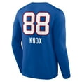 thumbnail image 3 of Men's Dawson Knox Royal Buffalo Bills Team Wordmark Player Name & Number Long Sleeve T-Shirt, 3 of 3