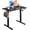Black, variant on GALAXHERO Electric Standing Desk - 48" x 24" Whole Piece Desktop, Adjustable Height Computer Desk for Home Office, 3 Memory Settings Sit Stand Up Workstation, Black
