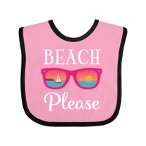 Inktastic Beach Please Sunglasses Gift Girls Baby Bib