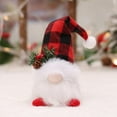 thumbnail image 2 of Christmas Glowing Santa Claus Gnomes Plush, Handmade Swedish Tomte Scandinavian Figurine Nordic Gnome Plush Ornament, 2 of 8