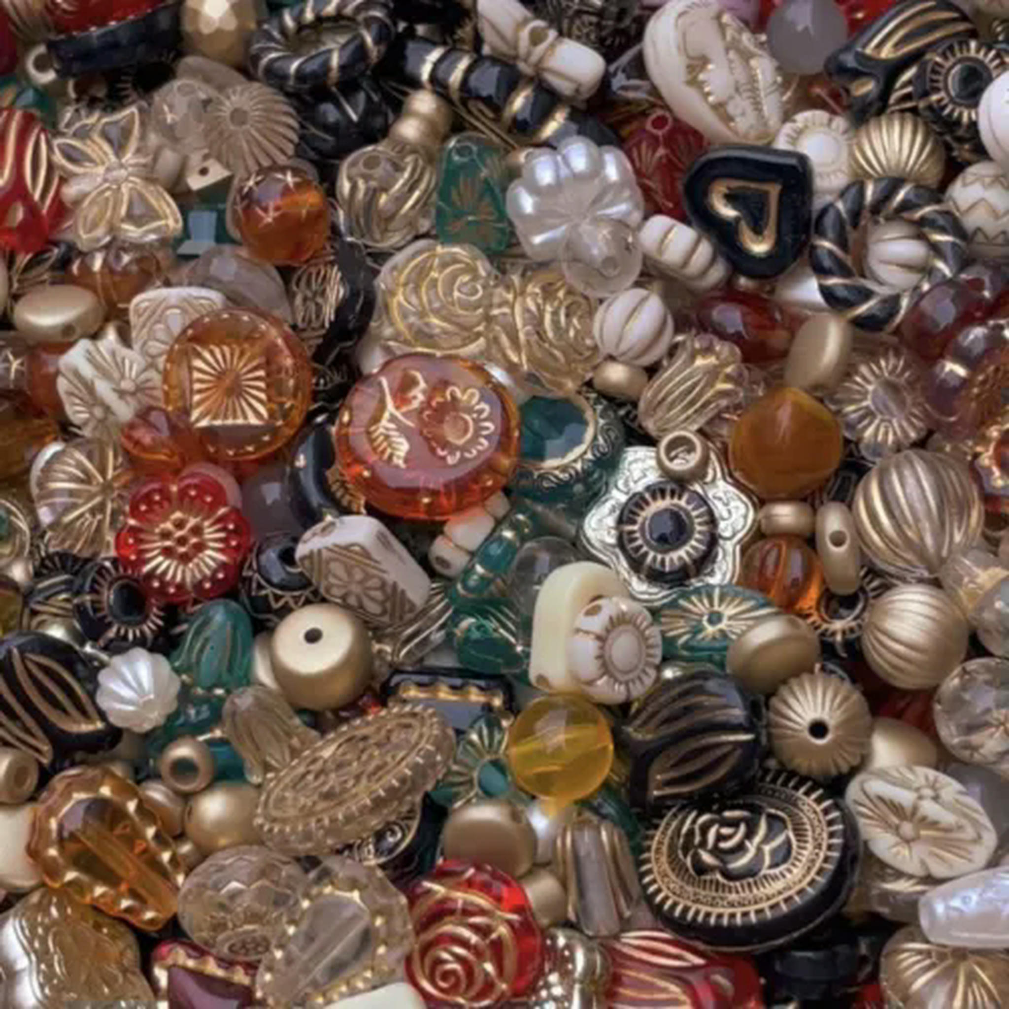 EOEMY Vintage Now Bulk Jewelry Bead Lot 130Pc All Brand New Untested 200+Mix And Match