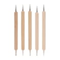 thumbnail image 2 of Bolígrafos De Sangría, Juego De Herramientas De Lápiz óptico De Bola De 5 Piezas Agarre Firme De Acero De Madera Compuesto Resistente Y Duradero Para Escultura Para Arcilla, 2 of 7