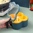 thumbnail image 4 of Condiments Boîte de Rangement 4 en 1 ABS Sel & Poivre Secoueurs 4 Grilles Vides Épice, 4 of 8