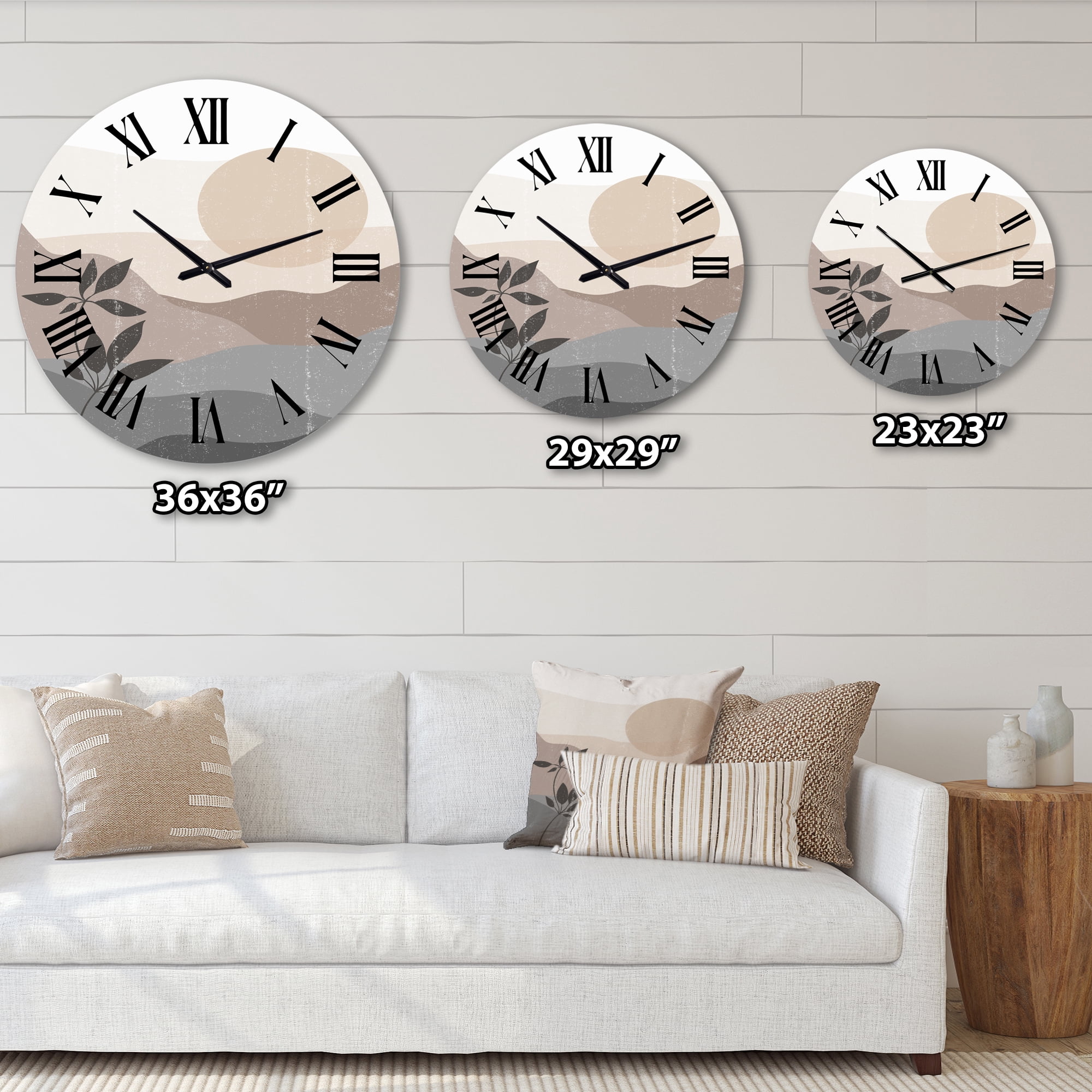 Designart 1 in Modern,Contemporary Wall Clock
