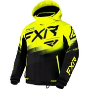 FXR Black Hi-Vis Youth Boost Jacket Fleece Lined Pockets Thermal Flex - 10 220407-1065-10