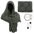 thumbnail image 1 of Ensemble Courtois Cape et Châle pour Superposition Bohème pour Performance Quotidienne et en Direct, 1 of 3