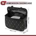 thumbnail image 4 of Unique Bargains Car Trash Can w/ Barrel Foldable Portable Front Rear Seat Trash Bin 1 Pc Black, 4 of 7