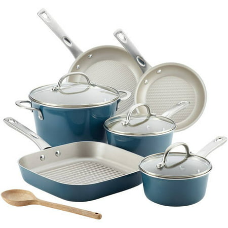 Ayesha Curry Porcelain Enamel Nonstick 10 Piece Cookware