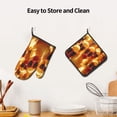 thumbnail image 6 of Gaeub Sunglasses Yellow Duck Print Oven Mitts and Pot Holders Sets of 2,Heat Resistant Pad,Cooking Gloves, for Baking BBQ Home Decor, 6 of 7