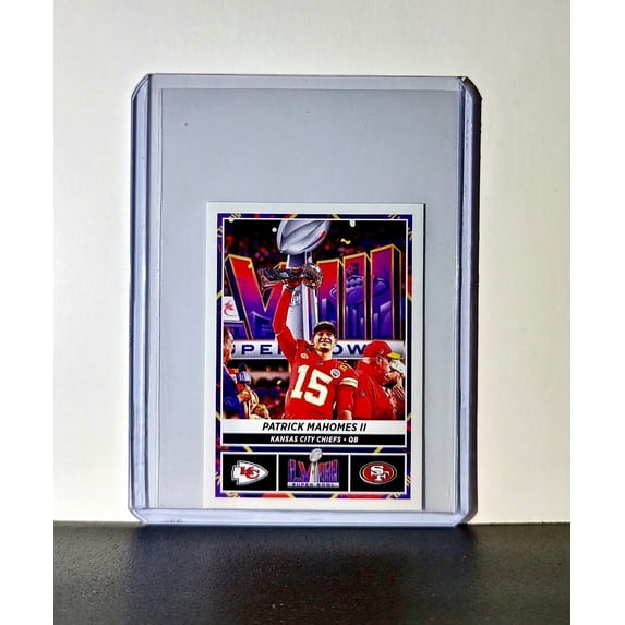 Patrick Mahomes 2024 Panini NFL Sticker #36 Super Bowl Kansas City Chiefs
