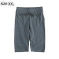 thumbnail image 2 of Shorts de baño largos para mujer, parte inferior de baño de cintura alta, pantalones cortos de baño Jammer sólidos - Gris, 2 of 6