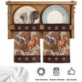 thumbnail image 5 of Brown Retro Horse Kitchen Towels Set of 4, Vintage Western Stars Country Absorbent Dish Towels for Kitchen, Microfiber Hand Towel, Quick Drying Tea Towel for Cleaning Decorative Dishcloths, 5 of 7