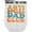 White, variant on Anti Social Dad Club, Funny Group Name for Introvert Dads, Groovy Retro Wavy Text Merch Gift, White 12oz Wine Tumbler