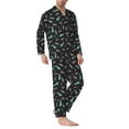 thumbnail image 2 of Bingfone Men's Pajama Set 2 Piece Loungewear PJs, Long Sleeve with Pajama Pants-Golf Bags And Balls, 2 of 7