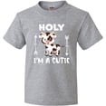 thumbnail image 3 of Inktastic I'm a Cutie White and Brown Holstein Cow with Arrows Youth T-Shirt, 3 of 5