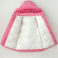 thumbnail image 6 of Girls Winter Coat Long Puffer Down Jacket Windproof Hooded Outwear Thick Padded Coat, 6 of 9