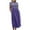 Purple, variant on Patlollav Womens Plus Size Dresses Ladies Casual Round-Neck Summer Short Sleeve Dress