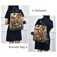 thumbnail image 4 of FORMRS Women's Travel Backpack Purse Anti-Theft Hidden Pockets Casual Shoulder Bag, Large Colorful Flowers, 4 of 7
