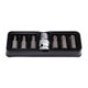 thumbnail image 1 of Juego de 7 Puntas de Destornillador de 1/2" y 3/8" (10 mm) para Destornilladores Estriados Torx Hexagonales RIBE L30 mm S2 0410 (2024), 1 of 8