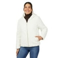 thumbnail image 4 of Free Country Women's Hooded Cirrus Quilted Reversible Jacket Oat XL, 4 of 6