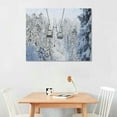 thumbnail image 3 of Nawypu  Mountain Ski Lift Black & White Canvas Poster Wall Art Decor Print Picture Paintings for Living Room Bedroom Decoration 12x18inch(30x45cm), 3 of 5