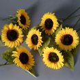thumbnail image 2 of Sunflowers Artificial Flowers with Long Stem, Fake Sunflowers Bulk, Silk Sunflowers for Home, Wedding, Birthday, Party Centerpieces Decorations (White), 2 of 8