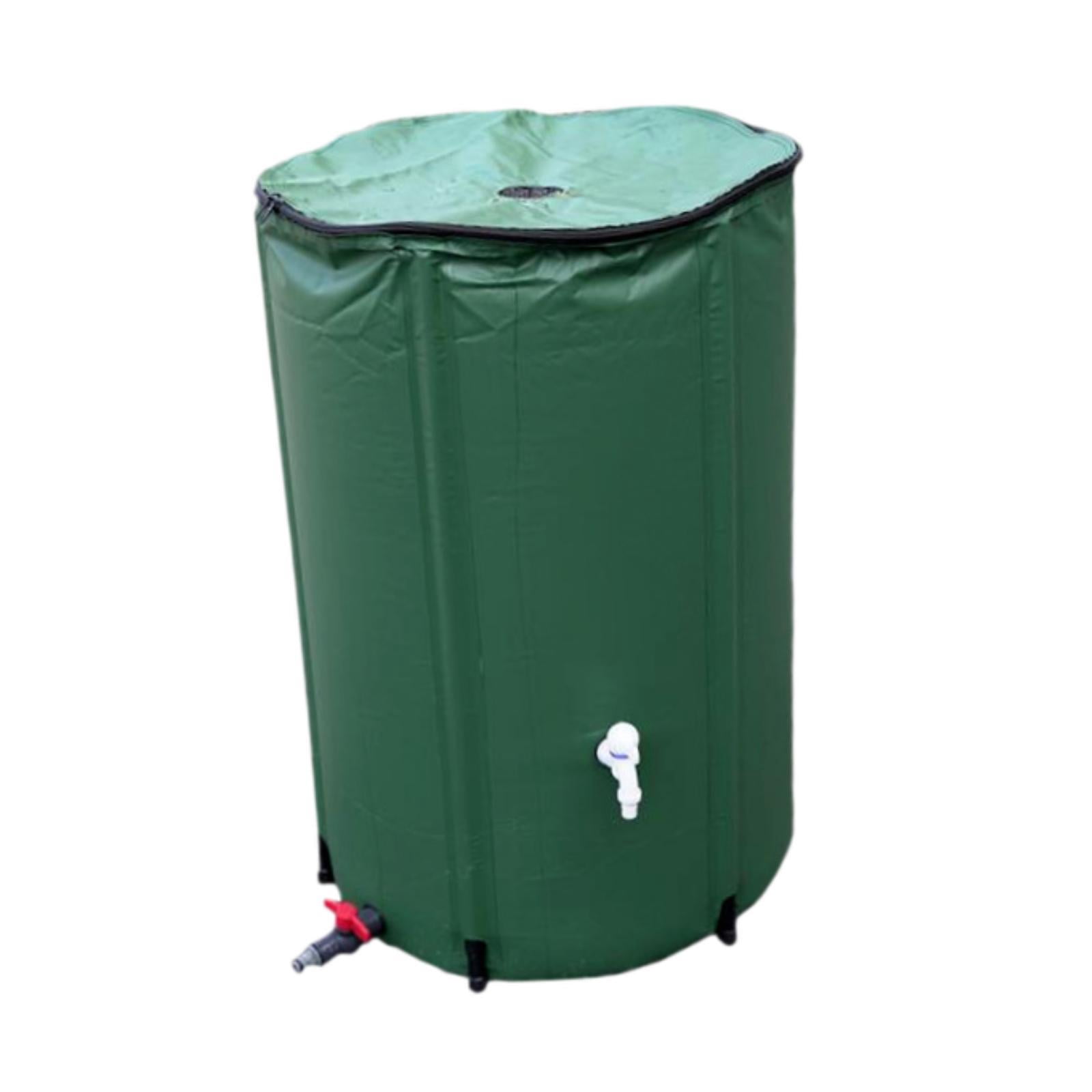 figatia Foldable Rain Barrel Water Catcher Container Rainwater Storage Tank Rain Catchers Water Collection Container for Lawn Patio 50 L