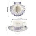 thumbnail image 2 of unbranded 1 De Taza Y Platillo De Cerámica Con Degradado Para Café Y Té, 2 of 6