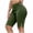 Green, variant on GigrtiJin Women's Plus Size Shorts Stretch Waist Yoga Athletic Shorts Knee Length Solid Color Slimming Shorts with Pockets