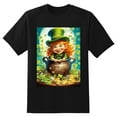 thumbnail image 5 of Plus Size Shirt for Women Black Tops for Women Short Sleeves Shirt for Women ST Patrick T Shirt Crewneck Shirt for Women 3XL, 5 of 5
