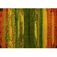 thumbnail image 1 of Ahgly Company Machine Washable Indoor Rectangle Oriental Yellow Modern Area Rugs, 8' x 12', 1 of 4