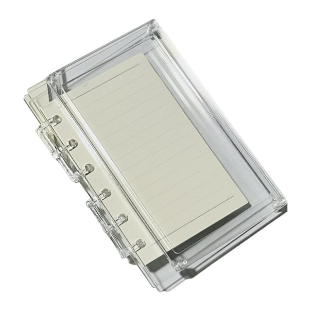 Rongfmy Loose Page Diary Book for Journaling Drawing Note Taking A7 Clear