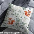 thumbnail image 3 of Kids Cute Animal Fabric by the Yard,Cartoon Squirrel Upholstery Fabric,Woodland Eucalyptus Decorative Fabric,Watercolor Wildlife Indoor Outdoor Fabric,5 Yards, 3 of 5