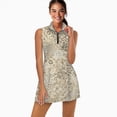 thumbnail image 2 of Beige floral leopard print fabric Sports Dresses Women Tennis Dress Outdoor Badminton Golf Quick-Drying And Breathable Sports Dress, 2 of 4