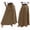 Brown, variant on Women Button Down Maxi Skirts High Waist A-Line Pleated Long Skirts with Pockets Gray XXL
