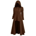 thumbnail image 1 of DPTALR Robe Grande Taille pour Femmes à Capuche Décontractée Ample Élastique Solide Vintage, 1 of 3