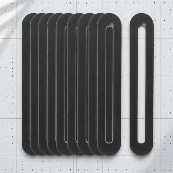 RENACLIPY Black Stainless Steel Flat Mending Plates for Furniture Repair, Heavy Duty Metal Brackets for Mounting and Reinforcing