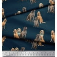 thumbnail image 3 of Soimoi Velvet Fabric Beagle,Cane Corso & English Cocker Spaniel Dog Print Sewing Fabric Yard 58 Inch Wide, 3 of 5