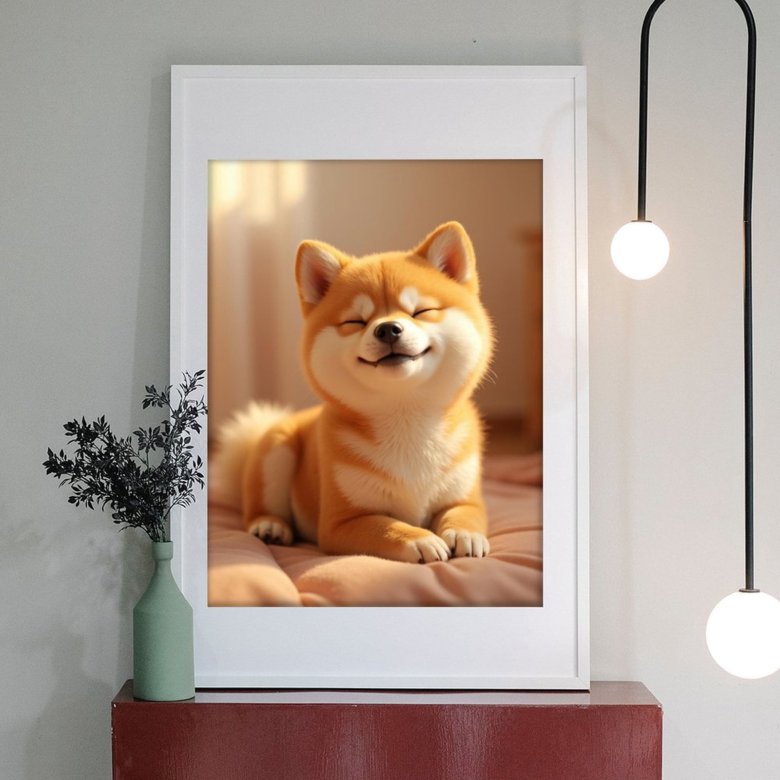 Diamond Art Kits for Adults - 5d Adorable Smiling Shiba Inu Dog Diamond Painting for Adults, Diamond Art for Adults Beginners, Diamond Painting Kits for Adults for Home Wall Decor