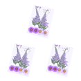 thumbnail image 1 of Advancent Ramos de flores secas Flores prensadas Decoraciones de mixtas Hermosos accesorios de bricolaje para tarjetas de boda kit de flores juego de flores moradas 3piezas, 1 of 6
