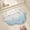 Blue514, variant on Tuvgenk Bathroom Shower Rugs Absorbent Green Cute Bathroom Floor Mats Non-Slip Printed Quick Dry Curved 16 X 24 in