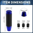 thumbnail image 3 of Cylinder Shift Knob, 13cm Universal for Automatic and Manual Vehicle Gear Shifter Knob with 3 Adapter Aluminum Alloy Blue, 1 Set, 3 of 7
