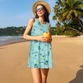 thumbnail image 3 of Disketp Hawaiian Style para Vestido sin Mangas para Mujeres, Vestidos de Verano para Mujeres, Casual y Holgado para la Playa, 3 of 7
