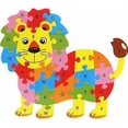 thumbnail image 1 of Colorful Wooden Jigsaw Puzzle Lianshi Alphabet Jigsaw Puzzle 26 English Letters Spell Children's Toys Lion Puzzle, 1 of 2