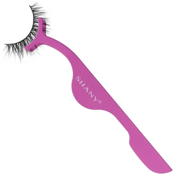 Aplicador de pestañas postizas SHANY Kiss My Lash de acero inoxidable color púrpura